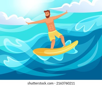 surfing day background poster design template. surfing background.