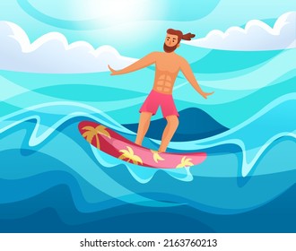 surfing day background poster design template. surfing background.