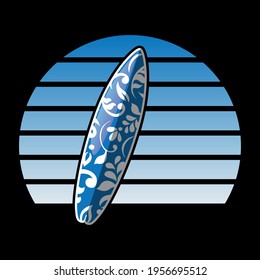 Surfing Design ready Editable Vector file for t-shirt, poster, mug, phone case, tote bag etc.