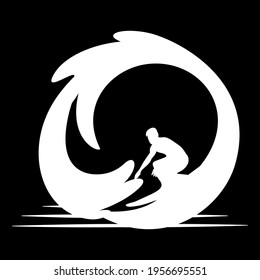 Surfing Design ready Editable Vector file for t-shirt, poster, mug, phone case, tote bag etc.
