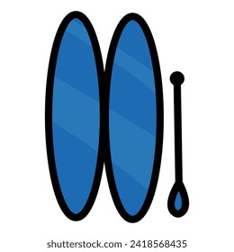 Surfing emblems, icon and label. Surfboards symbol. summer beach activity, surfing on sea waves sport.