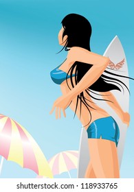 Surfing Girl
