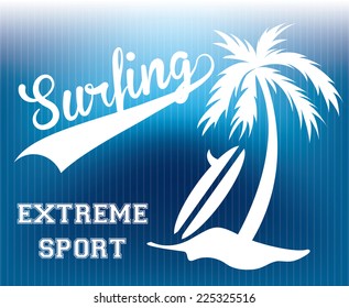 surfing graphic design , vector illustration