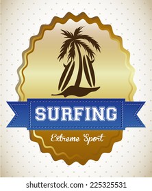 surfing graphic design , vector illustration