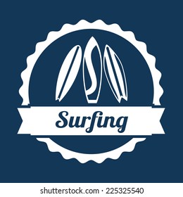 surfing graphic design , vector illustration