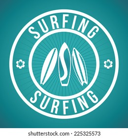 surfing graphic design , vector illustration