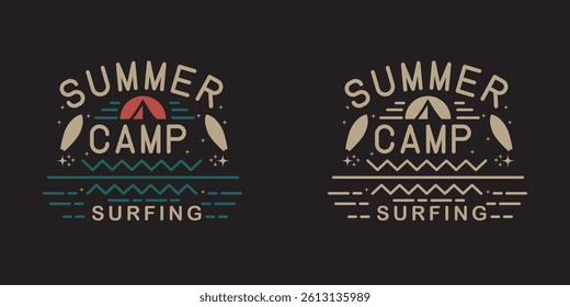 Surfing Groovy text effect California summer, stylish t-shirts and trendy clothing designs with lettering, and printable, vector illustration designs