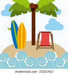 surfing hawaii design, vector illustration eps10 graphic 