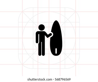 Surfing icon
