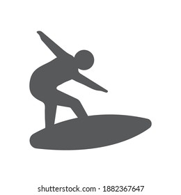 Surfing icon design template vector isolated illustration