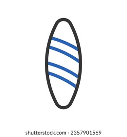 Surfing icon duocolor blue grey summer beach illustration vector element and symbol perfect.