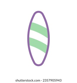 Surfing icon duotone purple green summer beach illustration vector element and symbol perfect.