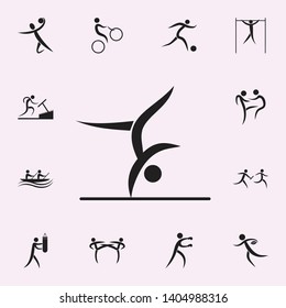 surfing icon. Elements of sportsman icon. Premium quality graphic design icon. Signs and symbols collection icon for websites, web design, mobile app on white background