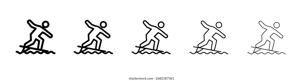 ícone de navegação ilustração plana definir logotipo