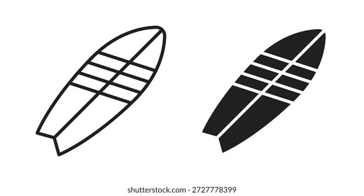 Surfen Icon flach und Stroke Sammlung für ui ux Arbeit.