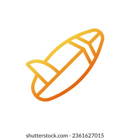 Surfing icon gradient yellow orange illustration vector element and symbol perfect.