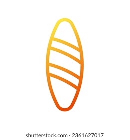 Surfing icon gradient yellow orange illustration vector element and symbol perfect.