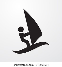 surfing icon illustration isolated vector sign symbol