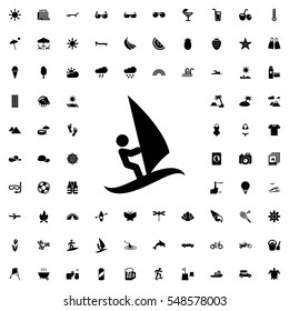 surfing icon illustration isolated vector sign symbol