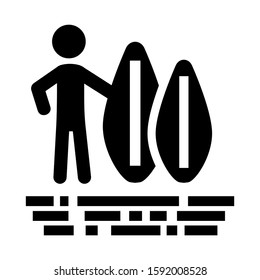 surfing icon isolated sign symbol vector illustration - high quality black style vector icons
