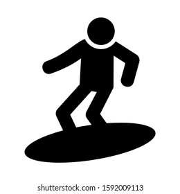 surfing icon isolated sign symbol vector illustration - high quality black style vector icons
