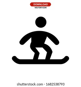 surfing icon or logo isolated sign symbol vector illustration - high quality black style vector icons
