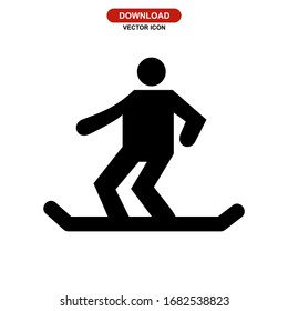 surfing icon or logo isolated sign symbol vector illustration - high quality black style vector icons
