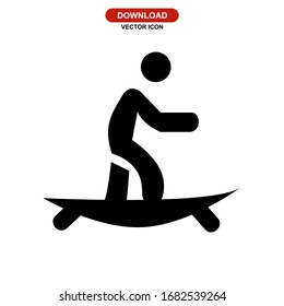 surfing icon or logo isolated sign symbol vector illustration - high quality black style vector icons
