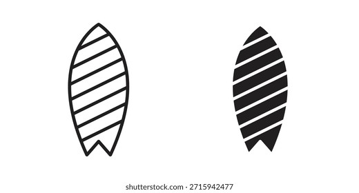 Icono de surf en formato de Vector moderno simple. Paquete de iconos EPS