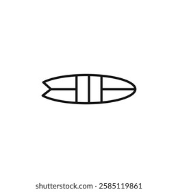 Surfing icon. simple thin line vector icon