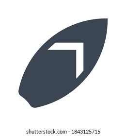 Surfing icon. Simple vector design