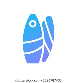 Surfing Icon solid gradient blue summer beach symbol illustration vector element symbol perfect.