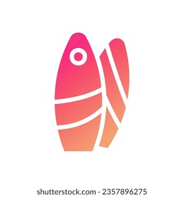 Surfing icon solid gradient pink yellow illustration vector element and symbol perfect.