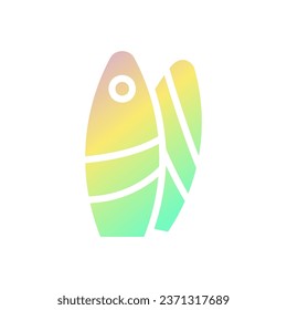 Surfing icon solid gradient purple yellow green summer beach illustration vector element and symbol perfect.