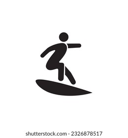 surfing icon symbol sign vector