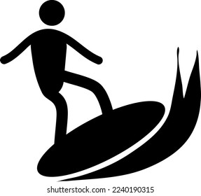 Surfing Icon Symbol vector illustration on white background