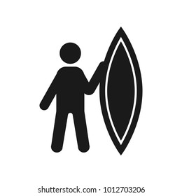 surfing icon  vector