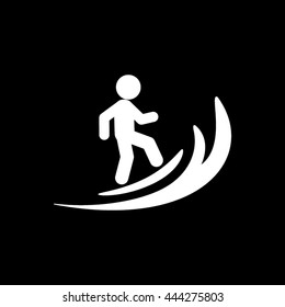 Surfing icon vector illustration eps10.
