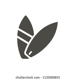 Surfing icon vector. Surfboard symbol isolated. Trendy flat ui sign design. Surfing graphic pictogram for web site, mobile app. Logo illustration. Eps10.