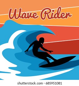 Surfing Illustration
