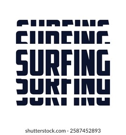 Surfing images typography vector illustration for t shirt