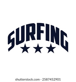 Surfing images typography vector illustration for t shirt