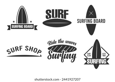 Surfing Logo Design Bundle, Surf Culture Logo  for Beach Lovers, Surfing Brand Symbol, Wave Logo for Surfers, Dynamic Surfboard Icon, Adventure Surf Logo, Surf Lifestyle, Beach Surfing