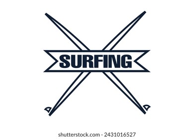 Surfing Logo Design, Surf Culture Logo  for Beach Lovers, Surfing Brand Symbol, Wave Logo for Surfers, Dynamic Surfboard Icon, Adventure Surf Logo, Surf Lifestyle, Beach Surfing, Sun, Sea, Surfing