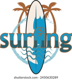 surfing logo design, Surfboard logo design