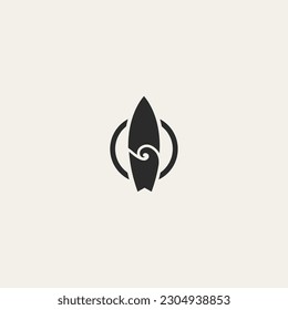 Surfing logo and emblems for Surf Club or shop. Vector illustration