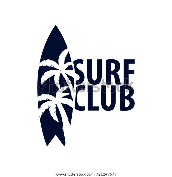 Surfing Logo Emblems Surf Club Shop Stock Vector Royalty Free