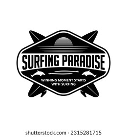 Surfing Logo. Surfing Illustration Design inspiration