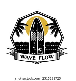 Surfing Logo. Surfing Illustration Design inspiration