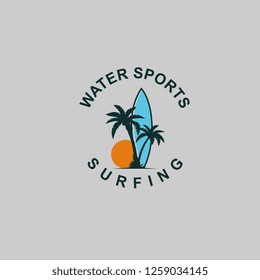 Surfing Logo Template Stock Vector (Royalty Free) 1259034145 | Shutterstock